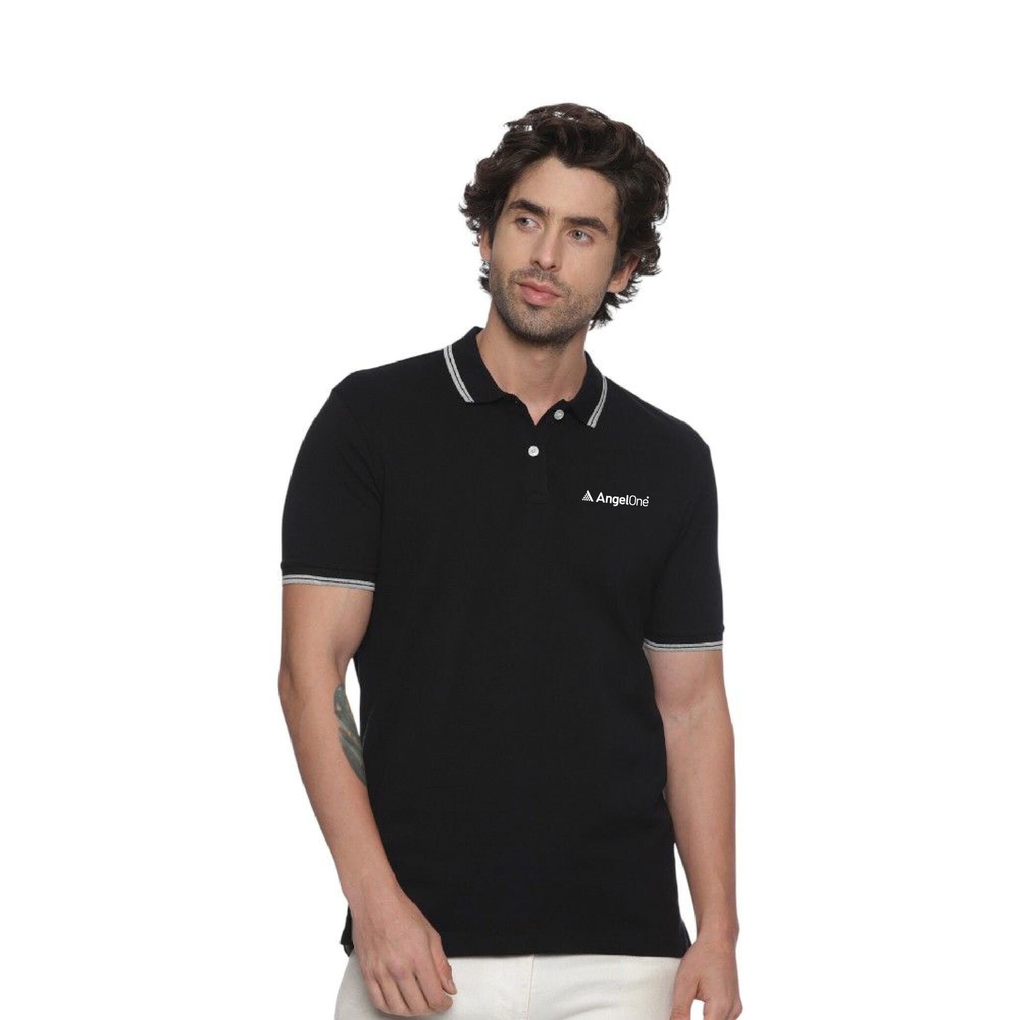 Allen Solly Polo T-shirt Men- Black